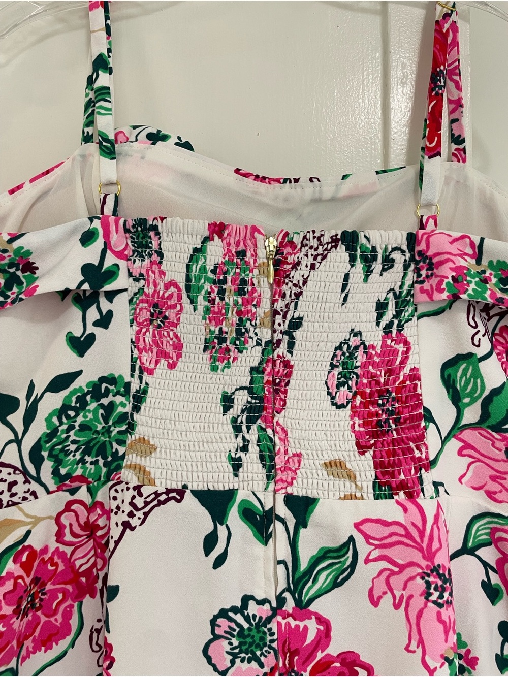 Lilly Pulitzer Floral Spaghetti-Strap Sheath Dress Coconut Safari Sancuary print - Picture 6 of 8